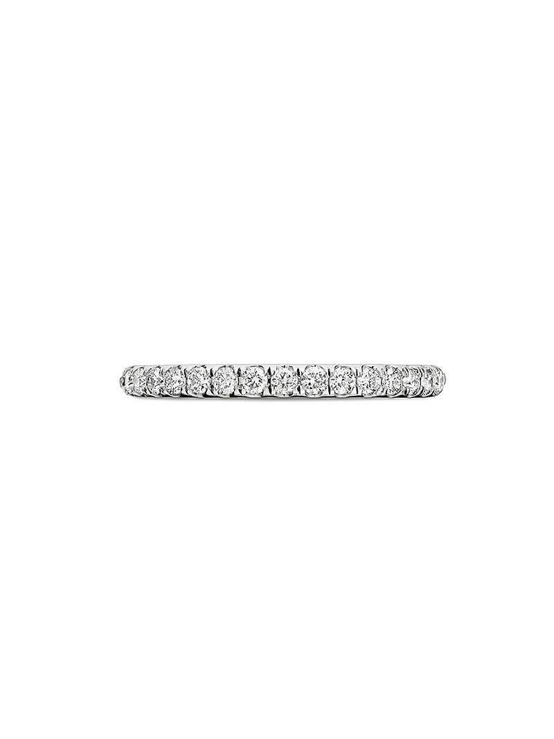 Cable Collectibles Stack Ring 18K White Gold