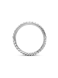 Cable Collectibles Stack Ring 18K White Gold