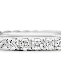Cable Collectibles Stack Ring 18K White Gold