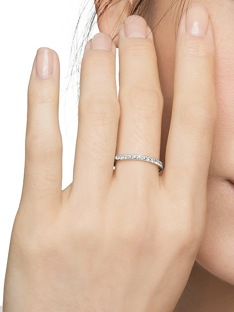Cable Collectibles Stack Ring 18K White Gold