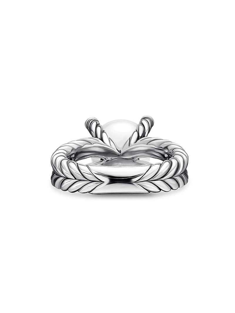 Cable Collectibles® Pearl Ring with Diamonds