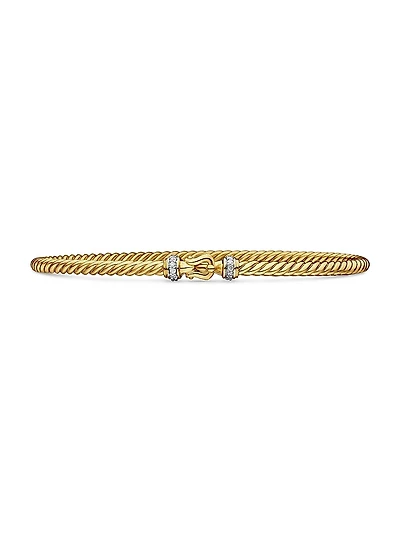 Buckle Classic Cable Bracelet 18K Yellow Gold