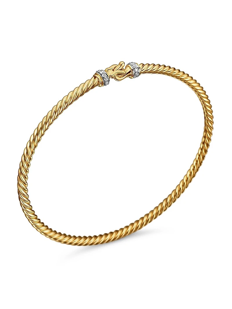 Buckle Classic Cable Bracelet 18K Yellow Gold