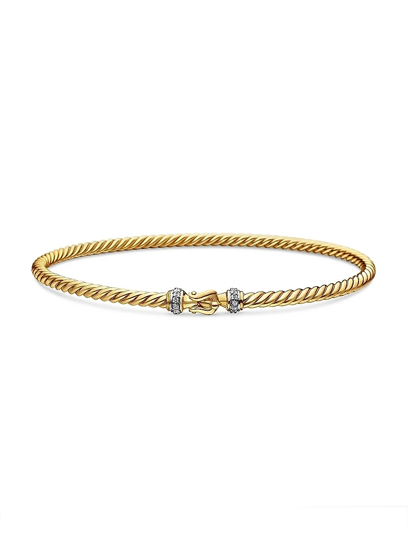 Buckle Classic Cable Bracelet 18K Yellow Gold