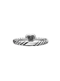 Cable Collectibles Heart Ring With Diamonds