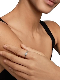 Cable Collectibles Heart Ring With Diamonds