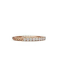Cable Collectibles Stack Ring 18K Rose Gold