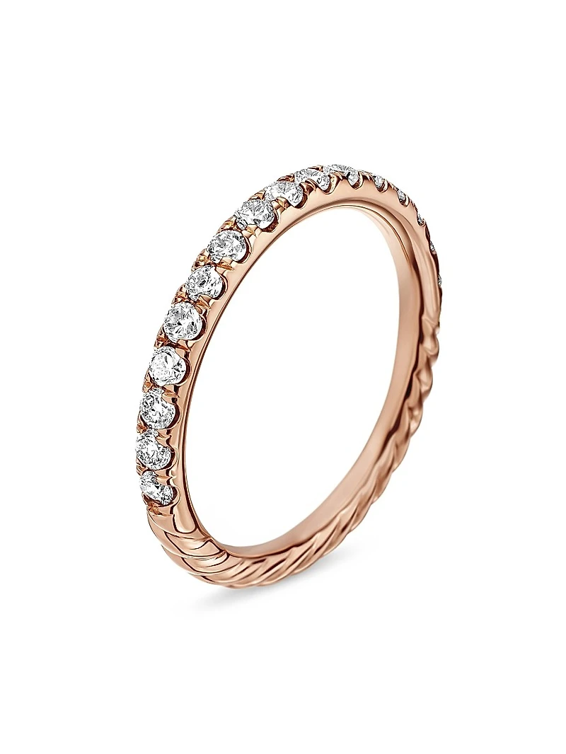 Cable Collectibles Stack Ring 18K Rose Gold