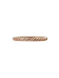 Cable Collectibles Stack Ring 18K Rose Gold