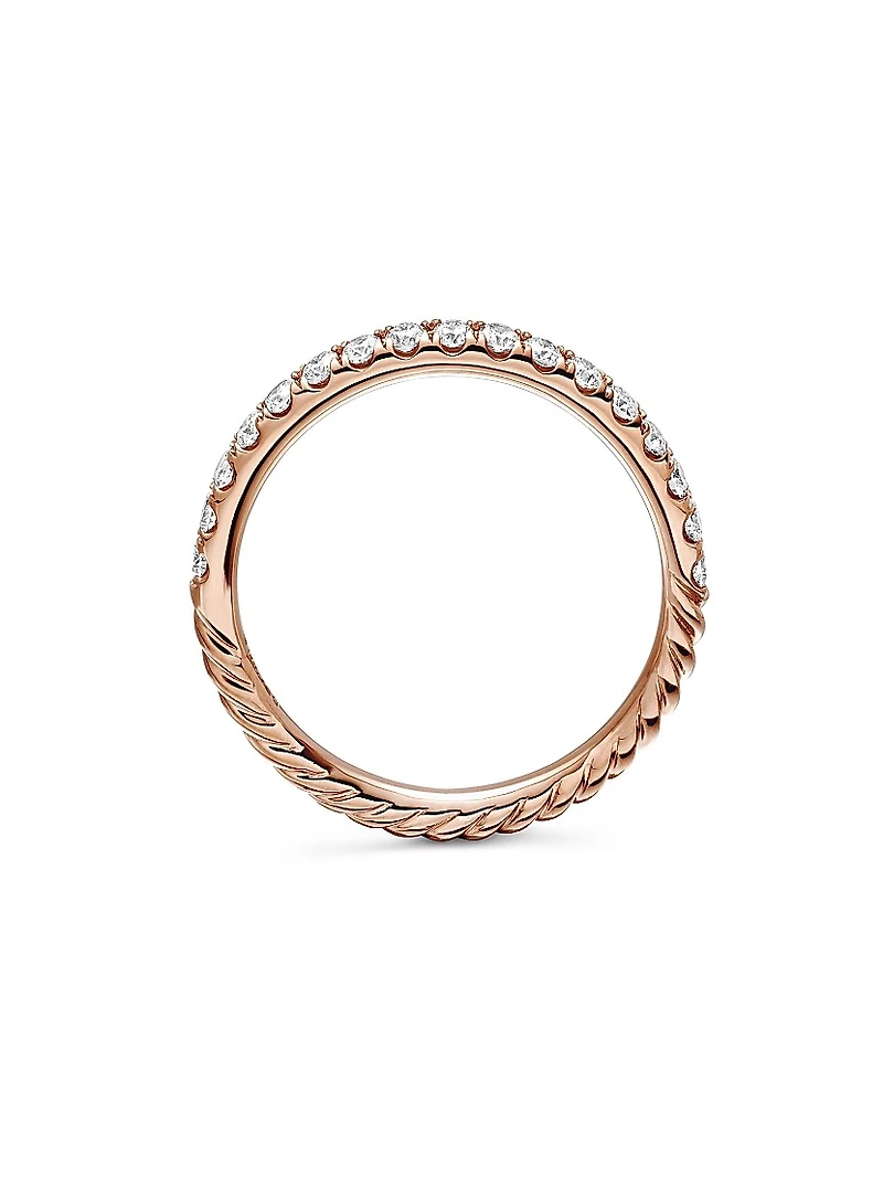 Cable Collectibles Stack Ring 18K Rose Gold
