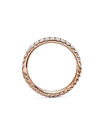 Cable Collectibles Stack Ring 18K Rose Gold