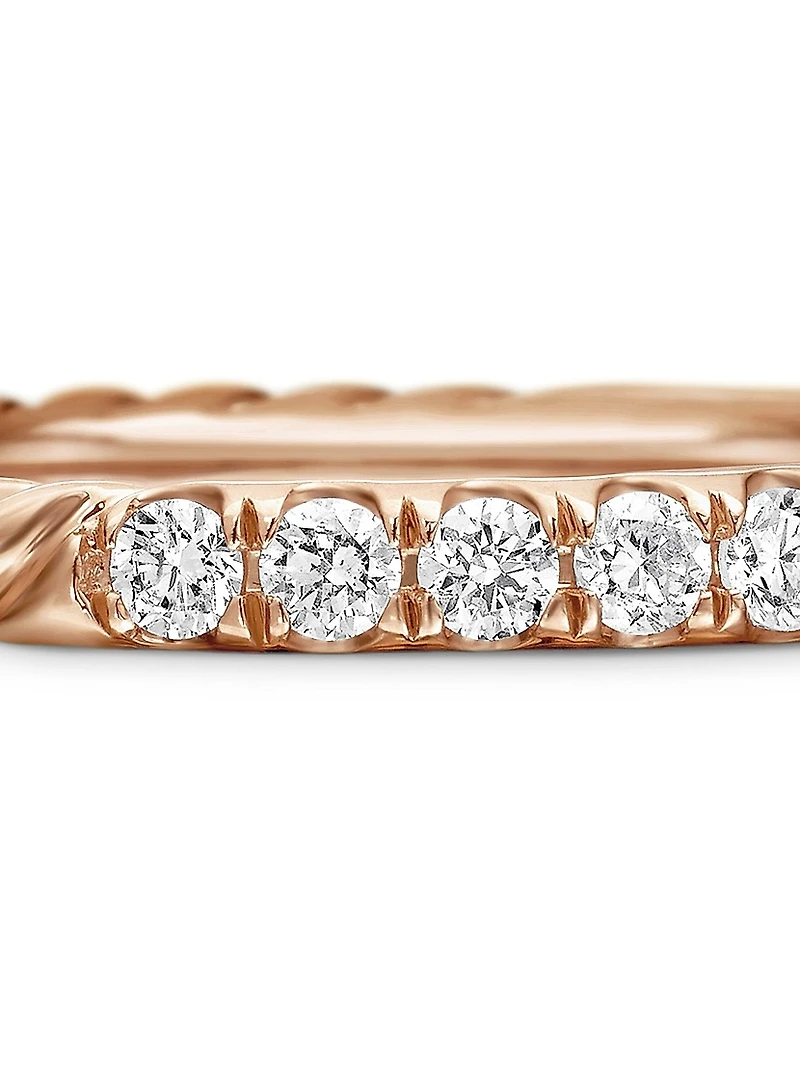 Cable Collectibles Stack Ring 18K Rose Gold