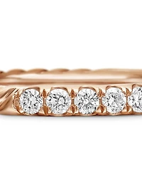 Cable Collectibles Stack Ring 18K Rose Gold