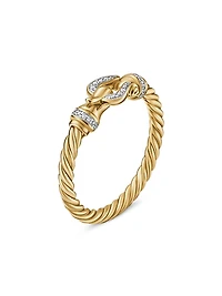 Cable Collectibles 18K Yellow Gold & Diamond Ring