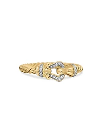 Cable Collectibles 18K Yellow Gold & Diamond Ring