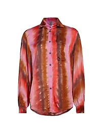 Elle Stripe Button-Front Shirt