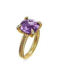 Chatelaine® Ring 18K Yellow Gold with Pavé Diamonds