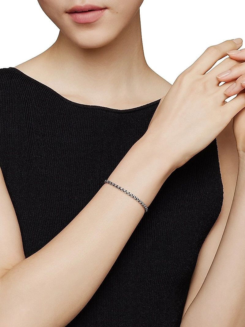 DY Bel Aire Box Chain Bracelet Sterling Silver