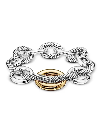 Extra-Large Oval Link Bracelet with 18K Yellow Gold