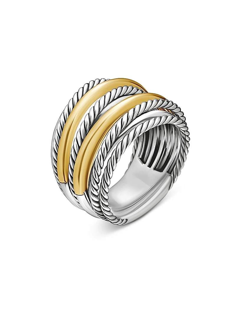 Crossover Ring Sterling Silver