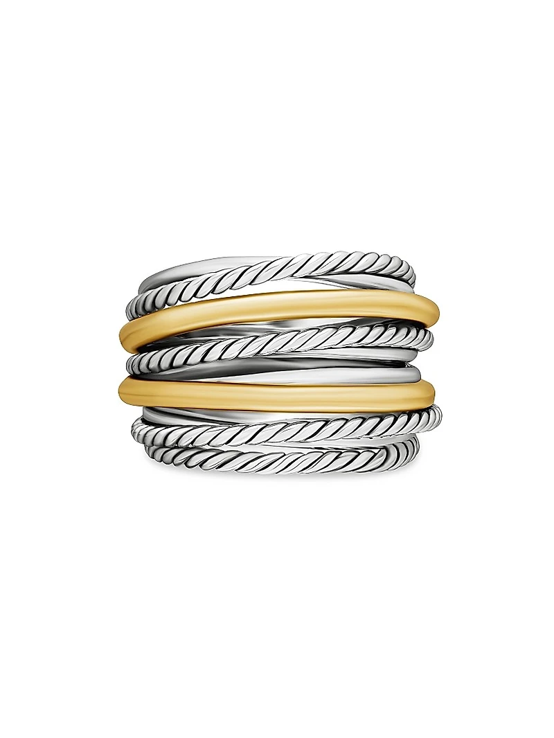 Crossover Ring Sterling Silver