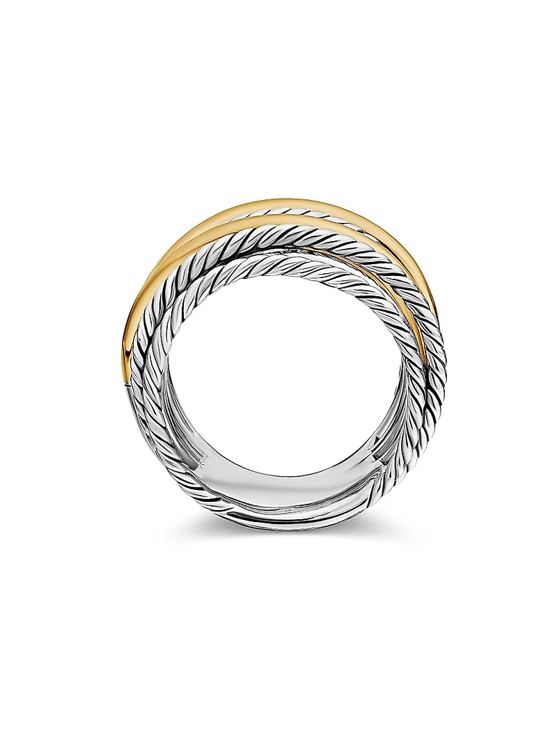 Crossover Ring Sterling Silver