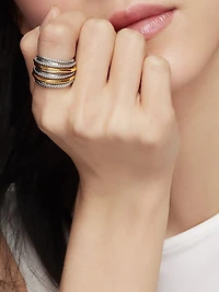 Crossover Ring Sterling Silver