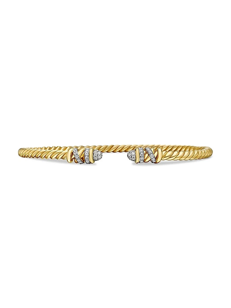 Helena End Station Bracelet 18K Yellow Gold with Diamonds