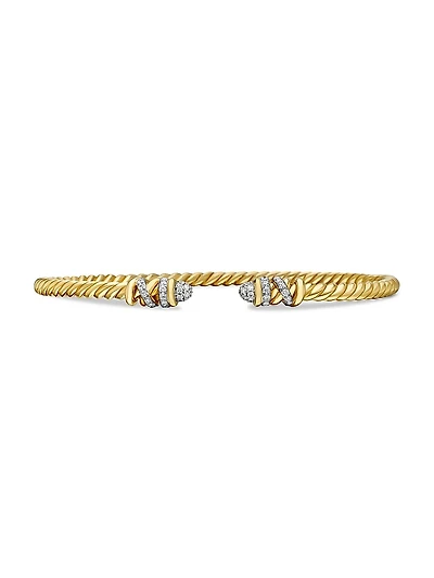 Helena End Station Bracelet 18K Yellow Gold with Diamonds