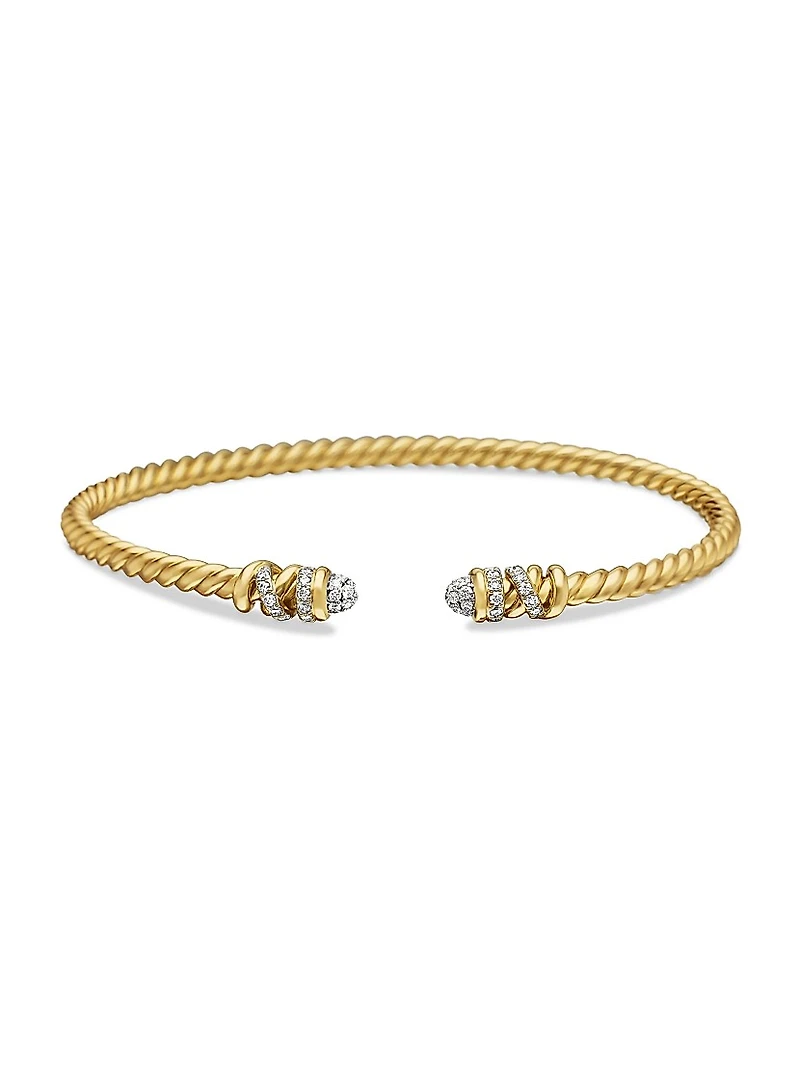 Helena End Station Bracelet 18K Yellow Gold with Diamonds