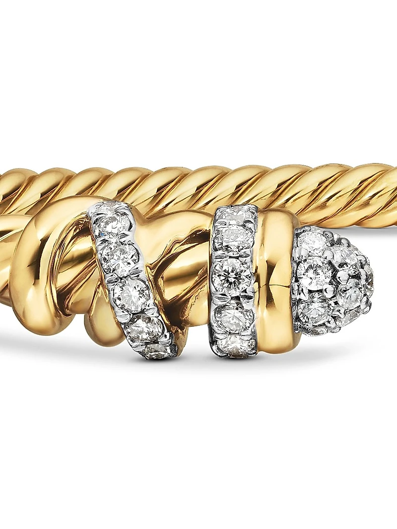 Helena End Station Bracelet 18K Yellow Gold with Diamonds