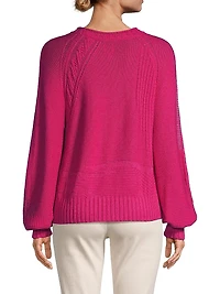 Crafted Cables Crewneck Sweater