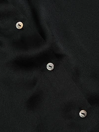 Cap-Sleeve Silk Blouse