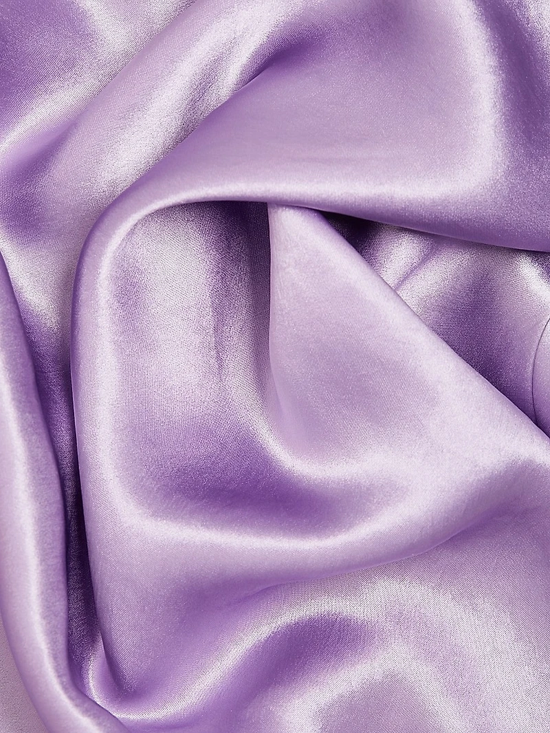 Satin Slip Midi-Skirt