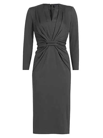 Tab Front Jersey Dress