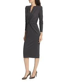 Tab Front Jersey Dress