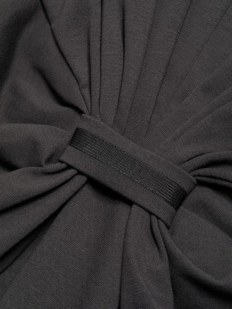 Tab Front Jersey Dress