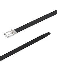 Reversible Saffiano And Leather Belt