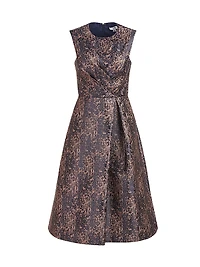 Rhoda Abstract Jacquard Midi-Dress