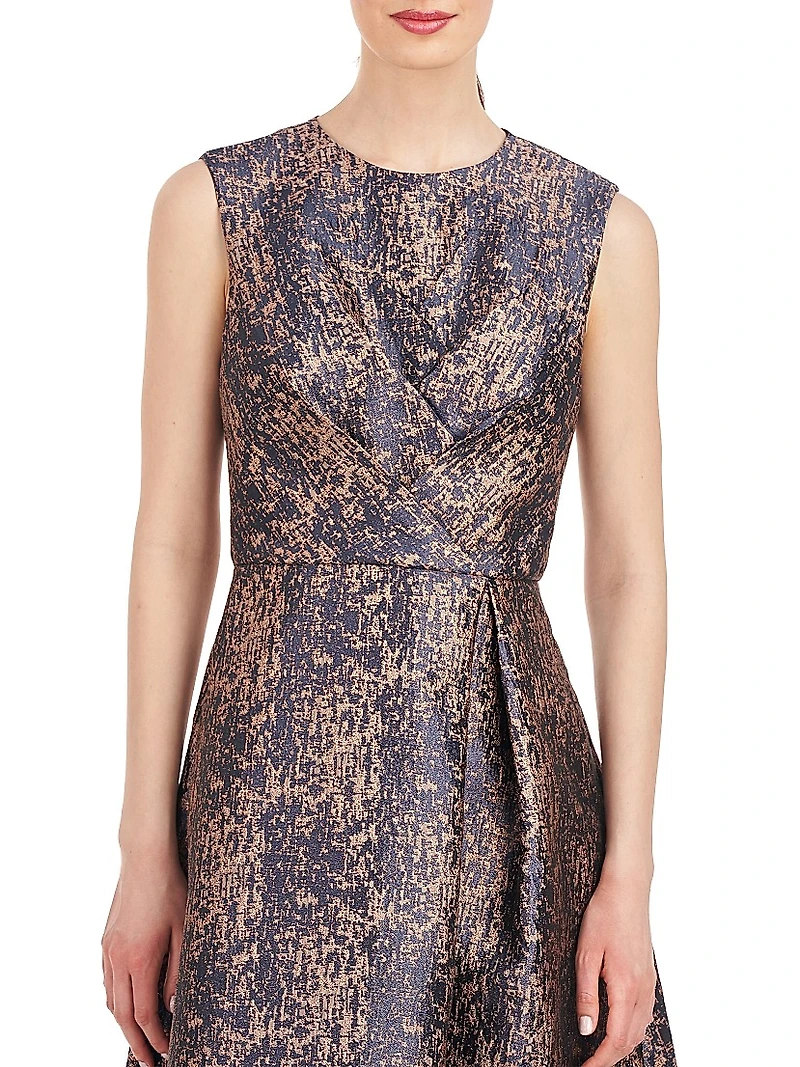 Rhoda Abstract Jacquard Midi-Dress