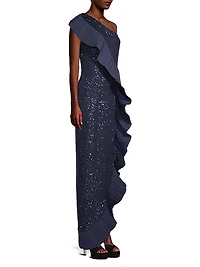 Mercer Sequin & Taffeta Gown