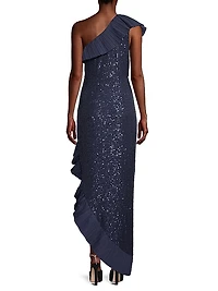 Mercer Sequin & Taffeta Gown