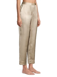 Key Essentials Silk Two-Piece Pajama Set