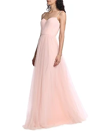 Vernen Sleeveless Pleated Gown