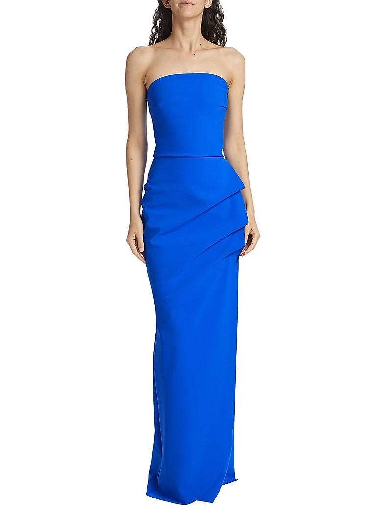 Clotilde Strapless Column Gown