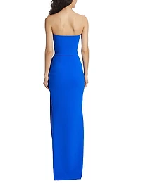 Clotilde Strapless Column Gown