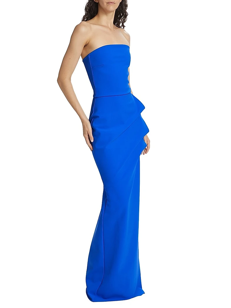Clotilde Strapless Column Gown