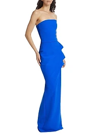 Clotilde Strapless Column Gown