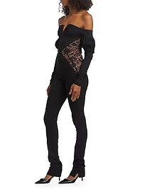 Franco Lace-Inset Jumpsuit