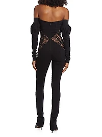 Franco Lace-Inset Jumpsuit